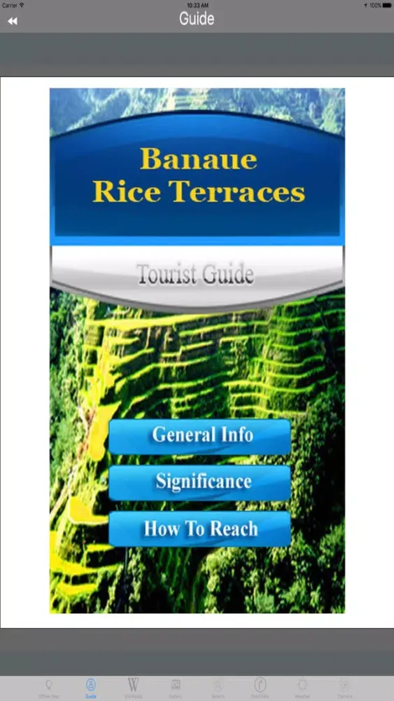 Banaue Rice Terraces Philippines Tourist Guide應用截圖