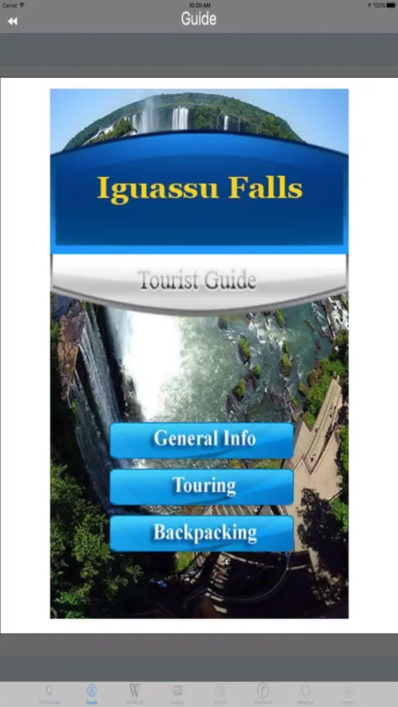 Iguazu Falls Argentina-Brazil Tourist Travel Guide スクリーンショット