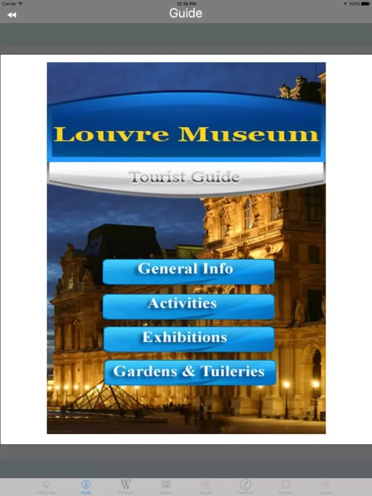 Louvre Museum Paris France Tourist Travel Guide iPad  스크린샷