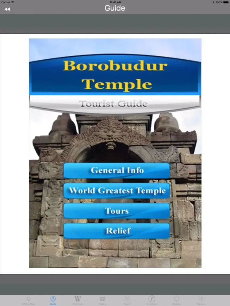 Borobudur Temple Indonesia Tourist Travel Guide iPad  Ekran Görüntüleri