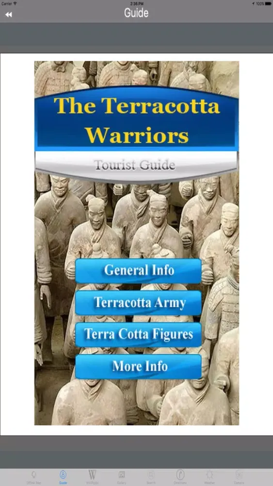 Terracotta Warriors Xi¡an Tourist Travel Guide应用截图