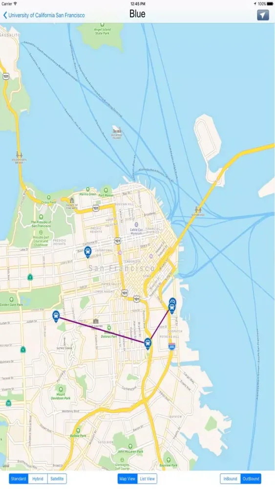 Скриншоты University of California San Francisco Transit