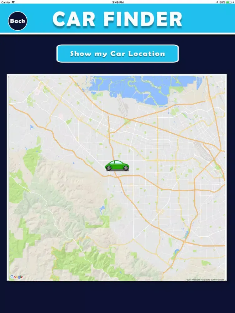 Trace my CAR iPad Screenshots