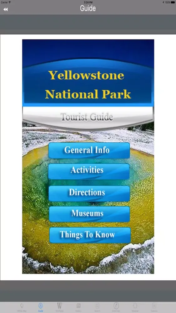 Yellowstone National Park USA Tourist Guide Screenshots