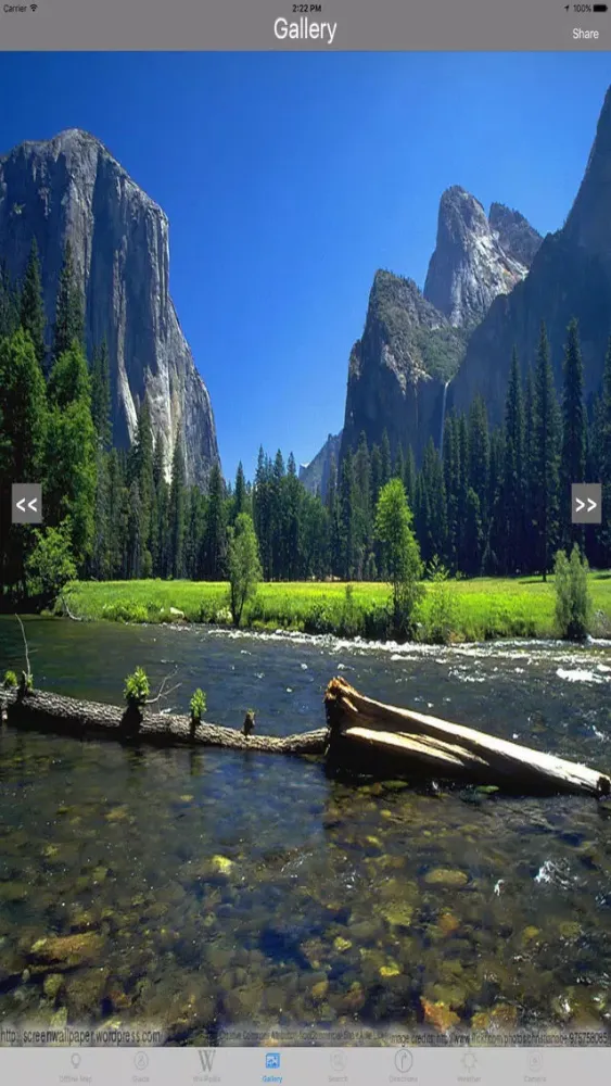 Yosemite National Park in California Travel Guide应用截图