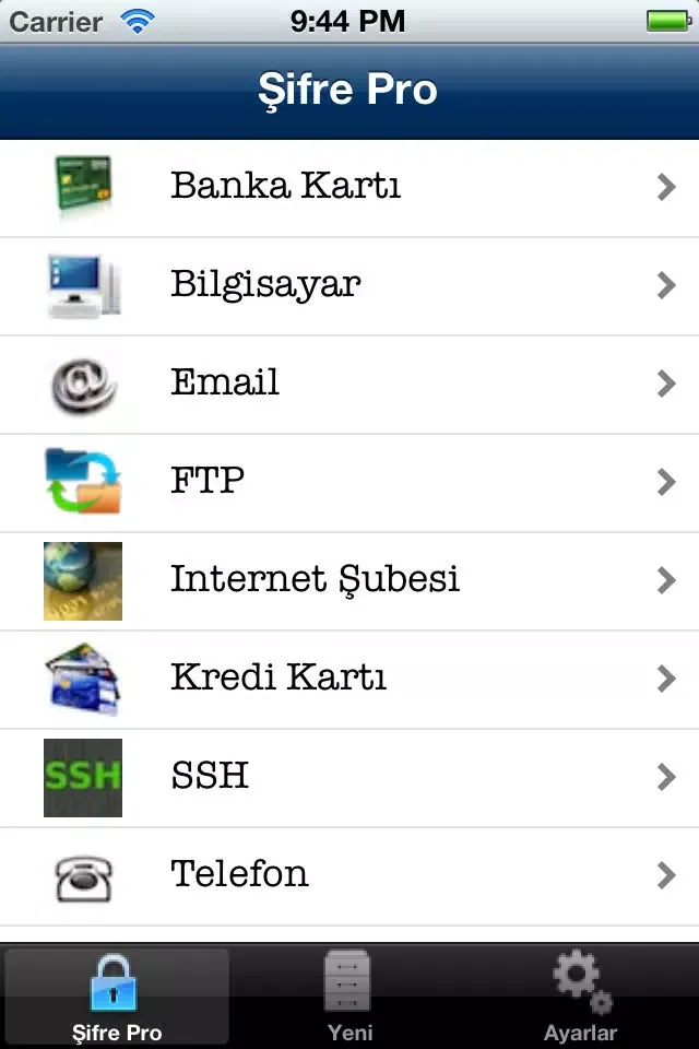 Şifre Pro 스크린샷