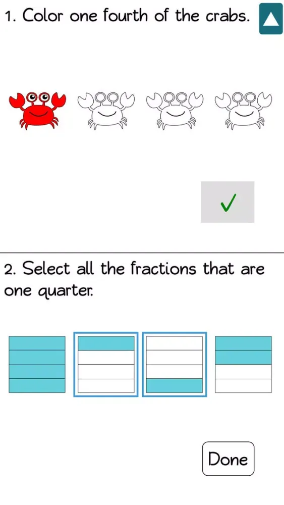 تصاویر Color Fractions - 1st Grade Common Core