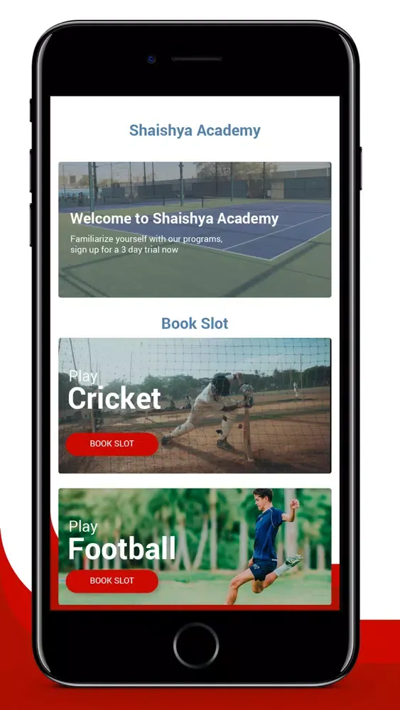 Shaishya Academy Court Booking स्क्रीनशॉट