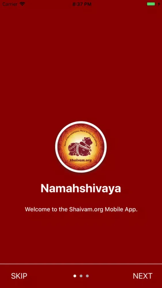 Tangkapan skrin Shaivam.org Mobile