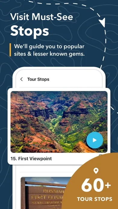Capturas de tela do Shaka Kauai Audio Tour Guide