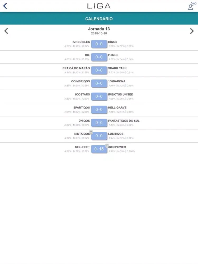 Liga iPad  Screenshots
