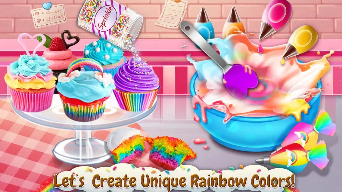 Tangkapan layar Rainbow Desserts Food Maker!