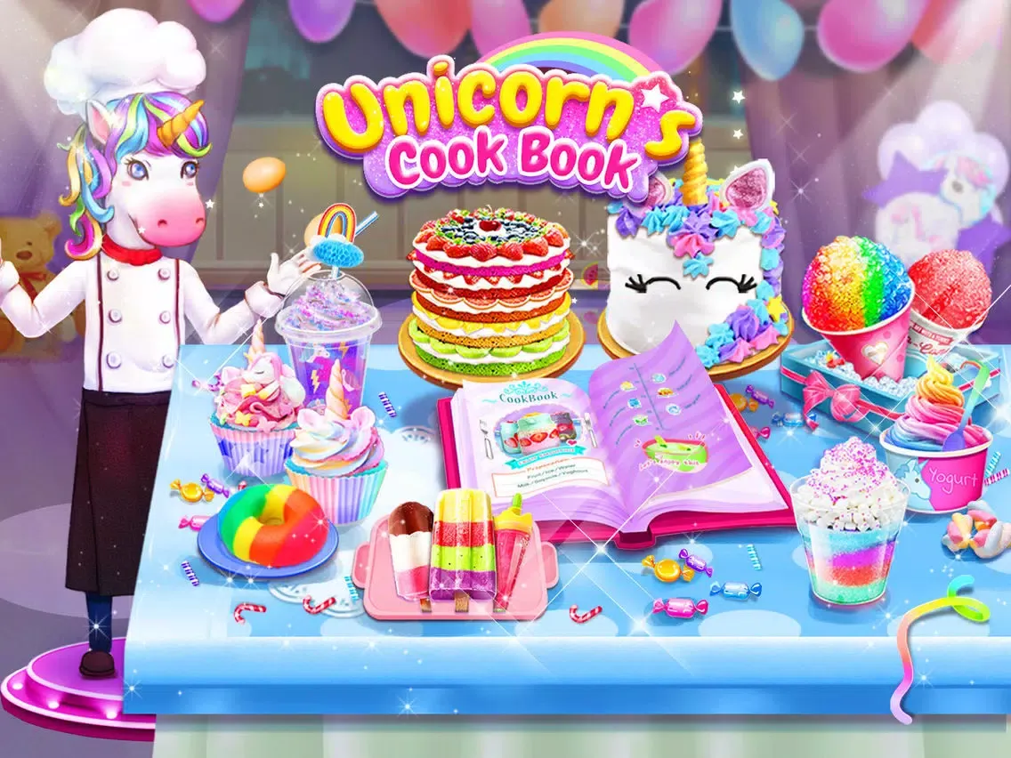 Rainbow Unicorn Cook Book iPad 应用截图
