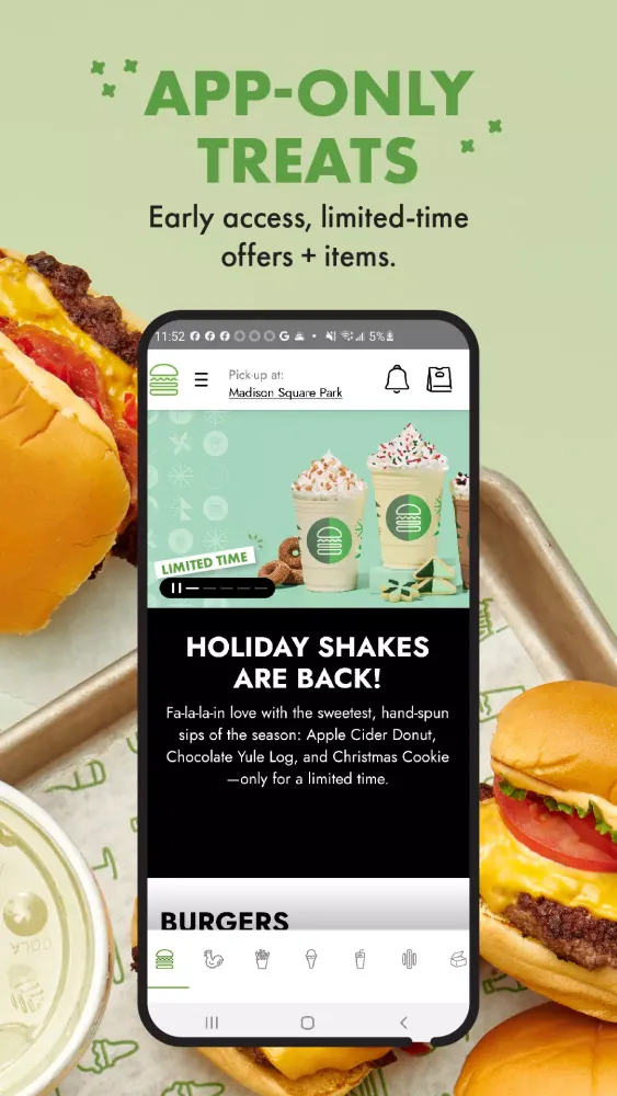 Shake Shack سکرین شاٹس