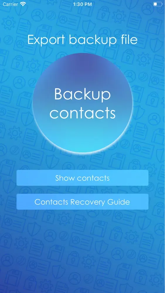 صور Contacts Backup File