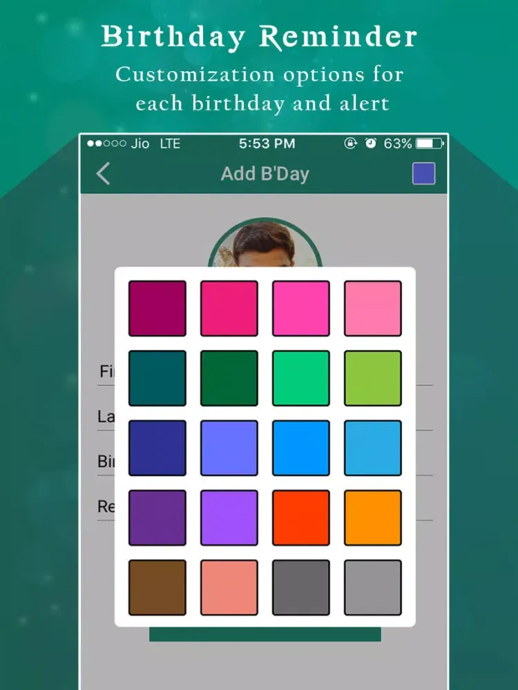 Скриншоты B'day Reminder iPad 
