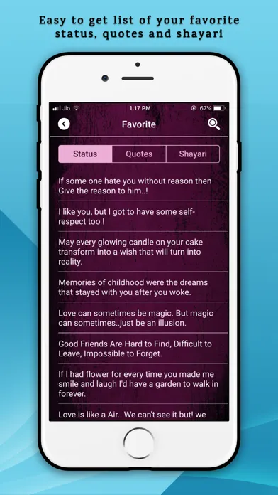 Captures d'écran de Whats Status Quotes & Shayari