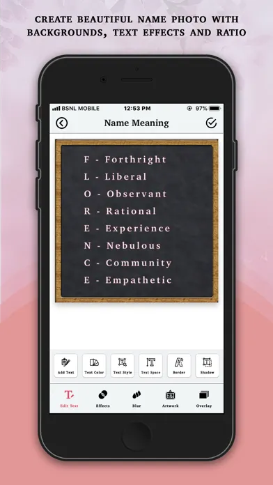 Zrzuty ekranu My Name Meaning Maker