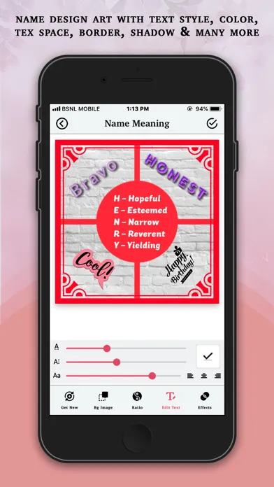 Zrzuty ekranu My Name Meaning Maker
