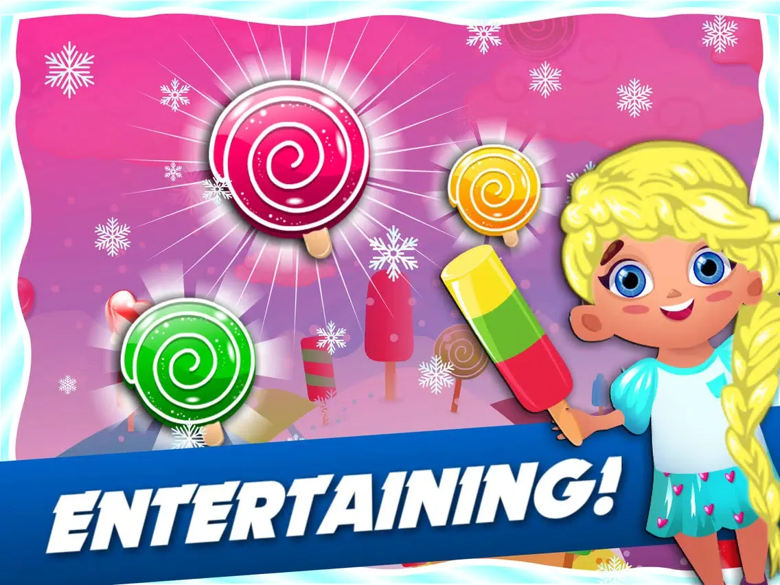 Tangkapan skrin Frozen Ice-cream Puzzle - match-3 candy game for soda mania'cs gratis iPad 