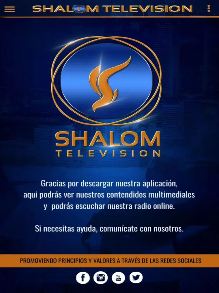 Ảnh chụp màn hình của Shalom Television iPad 