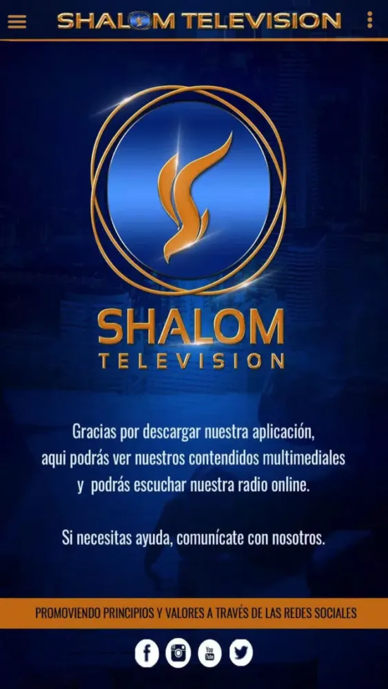 Ảnh chụp màn hình của Shalom Television