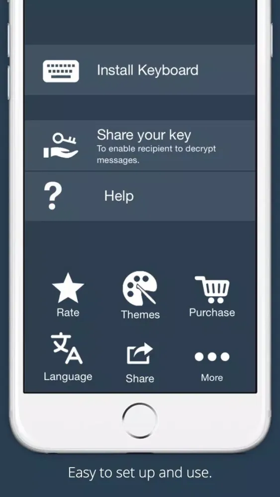 Secure Text Keyboard - Encrypt your private messages for WhatsApp, email, etc Ekran Görüntüleri