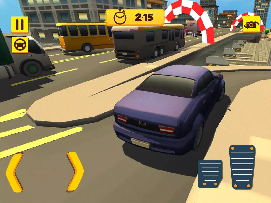 Capturas de tela do Car Driving Hurdles Smash iPad 
