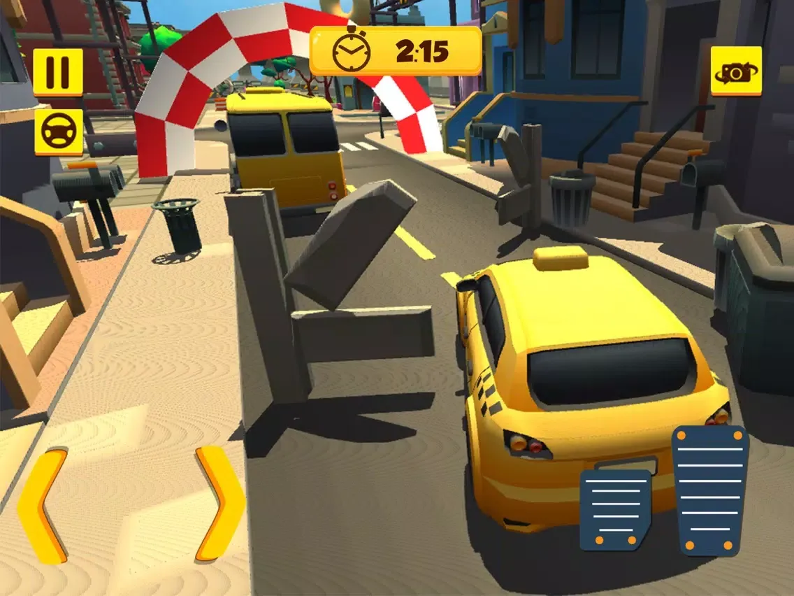 Capturas de tela do Car Driving Hurdles Smash iPad 