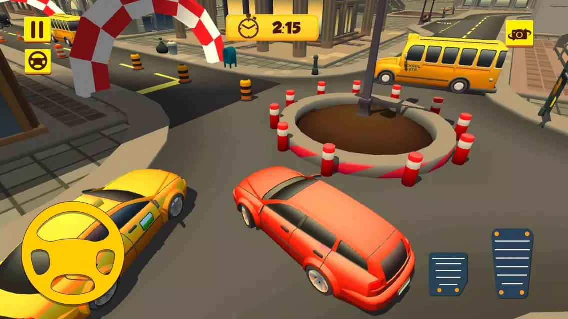 Capturas de tela do Car Driving Hurdles Smash