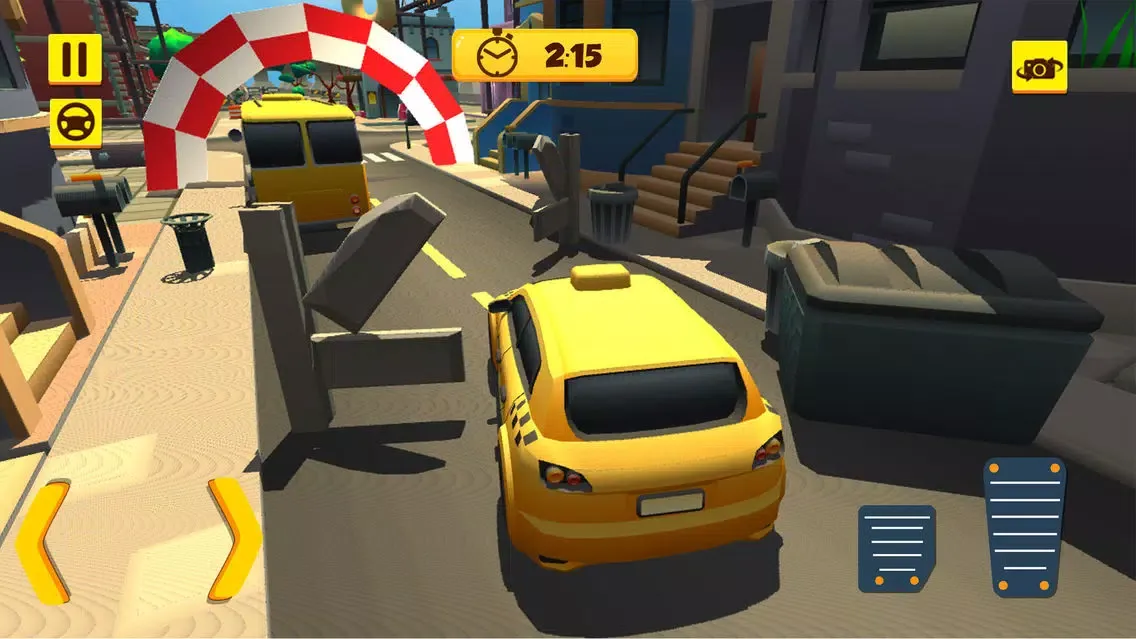 Capturas de tela do Car Driving Hurdles Smash
