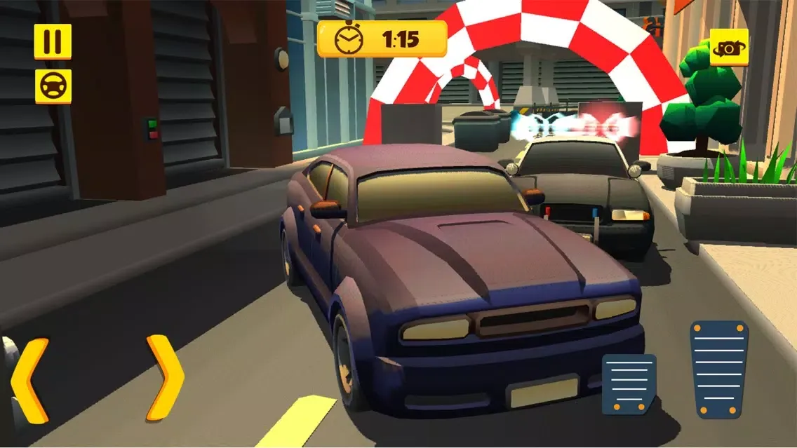Capturas de tela do Car Driving Hurdles Smash