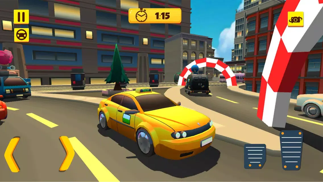 Capturas de tela do Car Driving Hurdles Smash