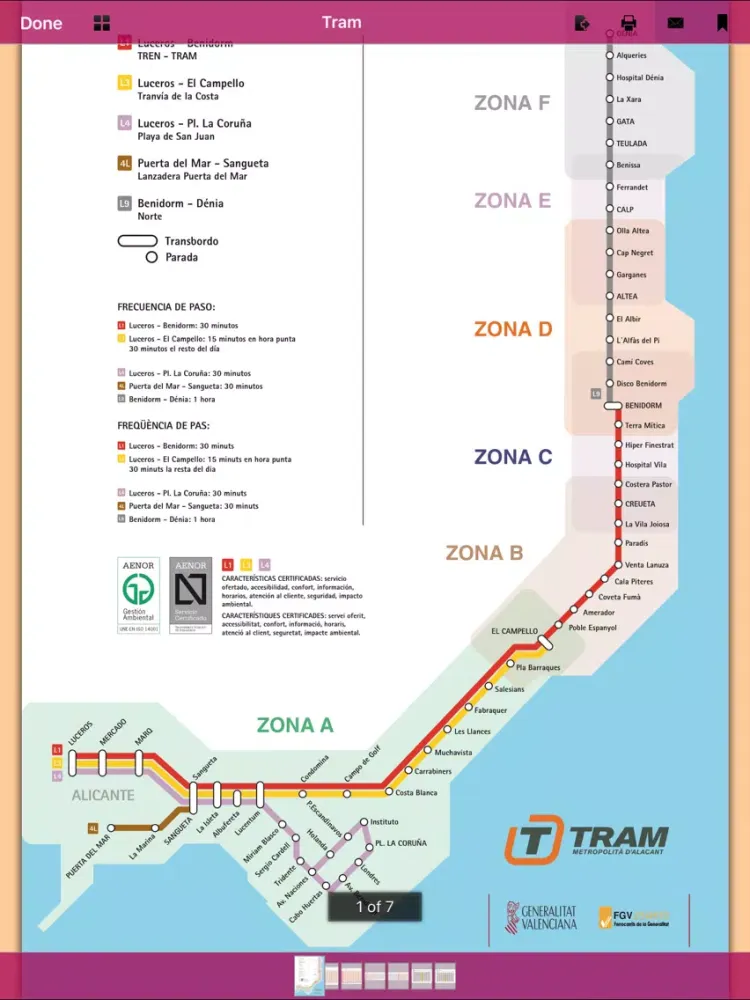 Screenshot di Alicante - Benidorm - Denia : Transport & Maps & Info (Summer 2016) iPad 