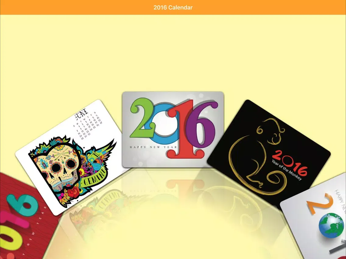 Скриншоты Printable 2016 Calendars - Year Of The Monkey iPad 