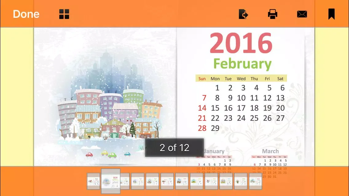 Скриншоты Printable 2016 Calendars - Year Of The Monkey