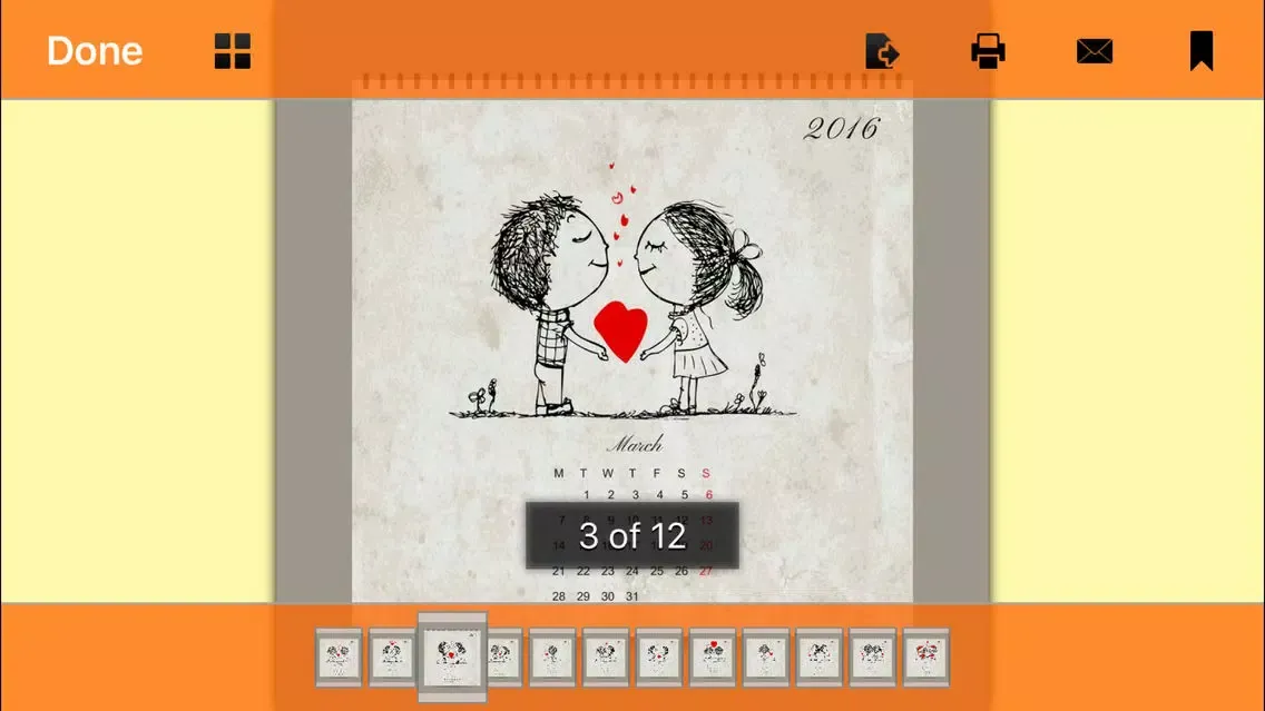 Скриншоты Printable 2016 Calendars - Year Of The Monkey