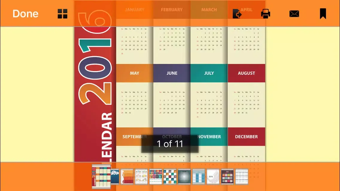 Скриншоты Printable 2016 Calendars - Year Of The Monkey