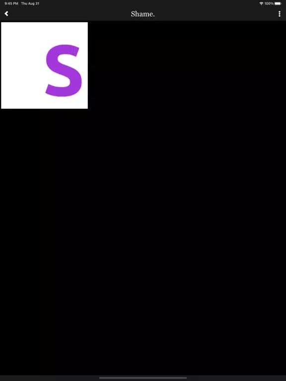 Shame App iPad 应用截图