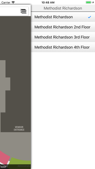 Ảnh chụp màn hình của Methodist Richardson Wayfinder
