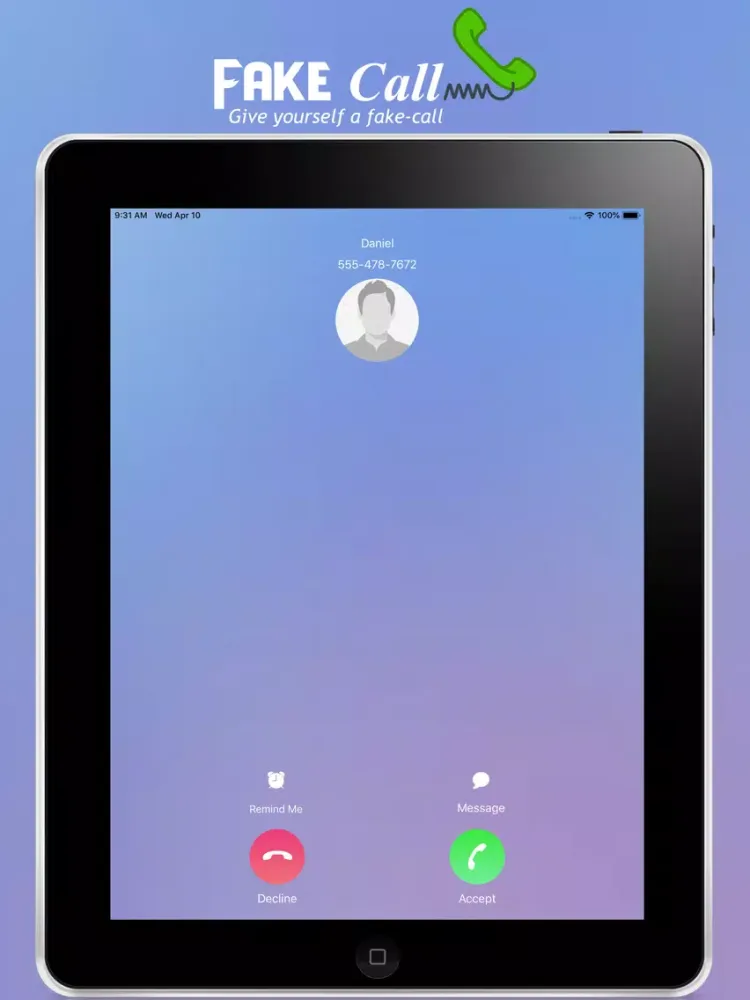 Fake Call 2019 iPad  স্ক্রিনশট