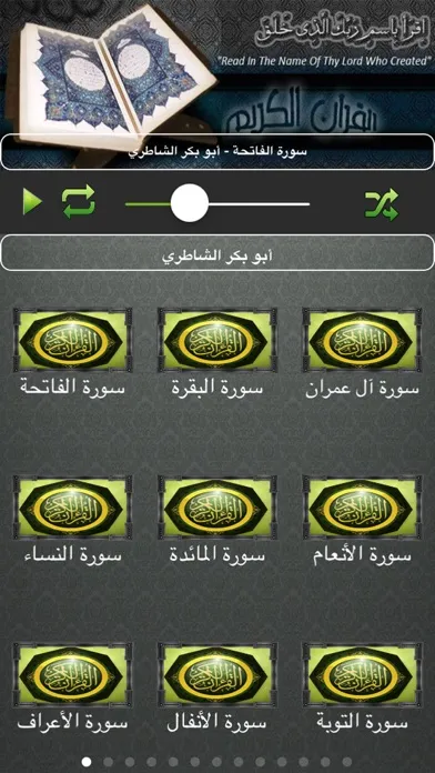Screenshot di تجويد القران الكريم كاملا بدون نت ابو بكر الشاطري