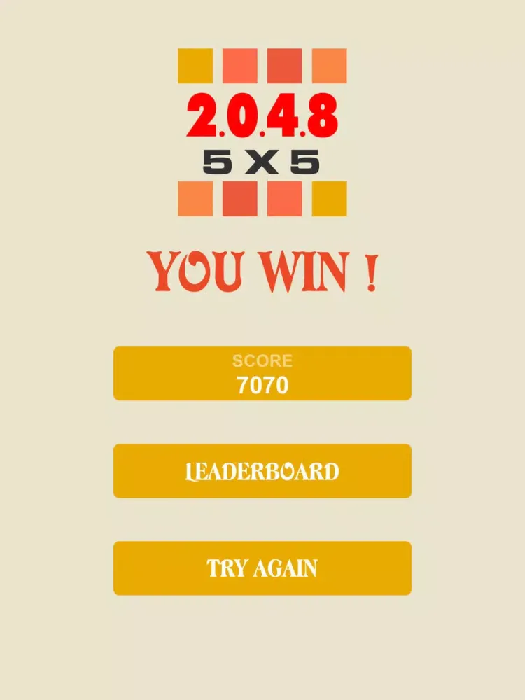 5x5 2048 iPad  स्क्रीनशॉट
