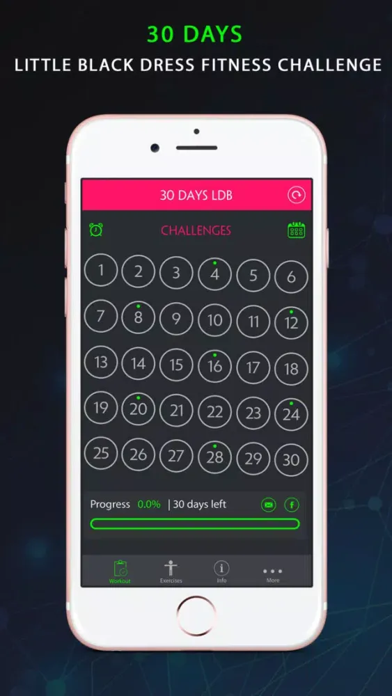 30 Day Little Black Dress Fitness Challenges Pro スクリーンショット