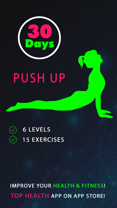 Capturas de tela do 30 Day Push Up Fitness Challenges ~ Daily Workout