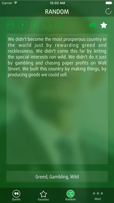 Capturas de pantalla de Quotes from Barack Obama