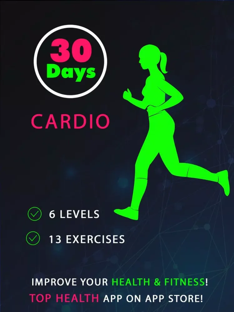 30 Day Cardio Fitness Challenges Pro iPad 应用截图