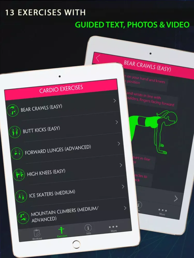 30 Day Cardio Fitness Challenges Pro iPad 应用截图