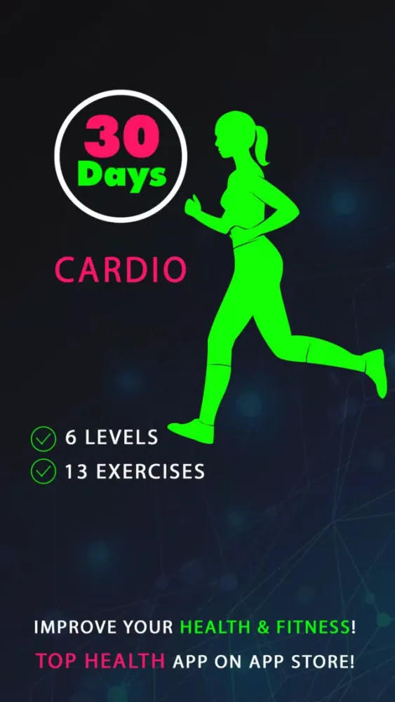 30 Day Cardio Fitness Challenges Pro应用截图