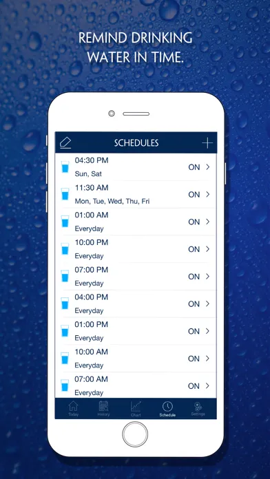 Capturas de pantalla de Daily Water - Water Reminder & Counter